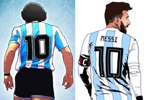 Maradona o Messi Humor a la Wargon